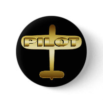 GOLD AIRPLANE PILOT