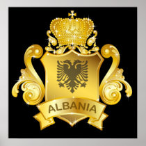 Gold Albania Posters