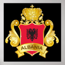 Gold Albania Print