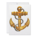 Gold Anchor invitations