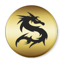 GOLD AND BLACK DRAGON