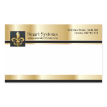 Gold and Black Envelope Stickers
