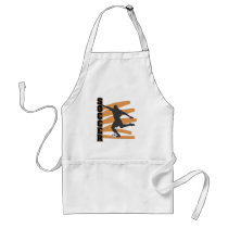 Gold and Black Male Soccer Player T shirts Apron