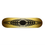 GOLD AND BLACK RETRO DESIGN SKATE BOARDS