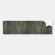 Gold and blue granite bumper sticker