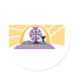 Gold and Purple Page Accent Communion stickers