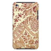 Gold And Red Lace iPod Case-Mate Case