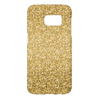 Gold And White Sparkling Glitter Pattern
