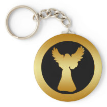 GOLD ANGEL KEYCHAIN