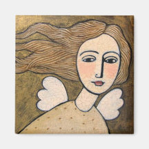 gold angel magnet