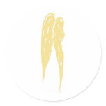 Gold Angel Wings stickers