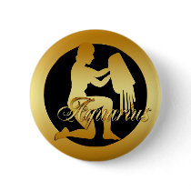 GOLD AQUARIUS ZODIAC SIGN PIN