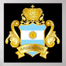 Gold Argentina Posters