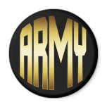 GOLD ARMY LOGO magnets