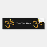 Gold Aum Bumper Sticker