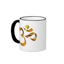 Gold Aum Coffee Mug