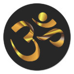 Gold Aum Stickers