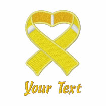 Gold Awareness Ribbon Shirt Polo Shirt