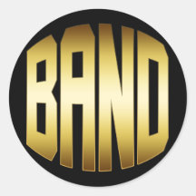 GOLD BAND LOGO STICKERS