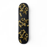 Gold bars in bulk on a black background skateboards