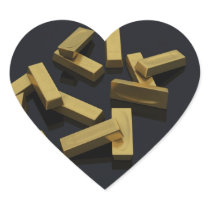 Gold bars in bulk on a black background stickers