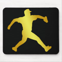 GOLD BASEBALL PITCHER