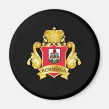 Gold Bermuda Magnets