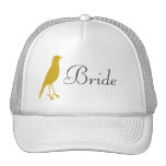 gold bird hats