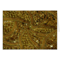 Gold bling greeting cards