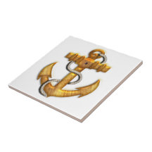 Gold Boat Anchor Tile