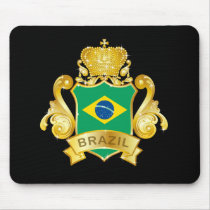 Gold Brazil Mousepad