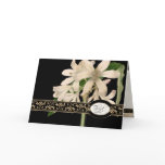 Gold Brocade Floral Formal Elegant Thank You Notes Cards
