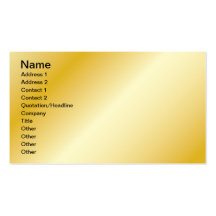 Gold Business Card Template