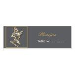 Gold Butterfly Custom Table Place Card business cards