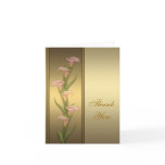 Gold Calla Lily Thank You Card