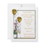 Gold Champagne Party Invitation