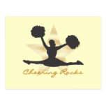 Gold Cheering Rocks T-shirts and Gifts Postcards