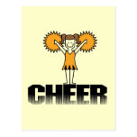 Gold Cheerleading T-shirts and Gifts Postcards