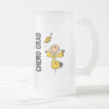 Gold CHEMO GRAD 1 (Childhood Cancer) Mugs