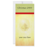 Gold Christmas Tree  Advertising Rack Card