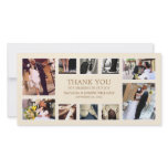 GOLD COLLAGE | WEDDING THANK YOU CARD PICTURE CARD