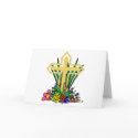 Gold Cross and Flowers cards