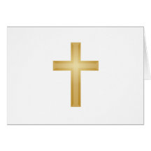 Gold Cross/Easter Card