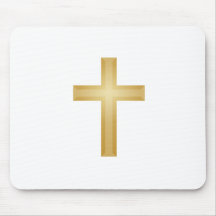 Gold Cross/Easter Mousepad