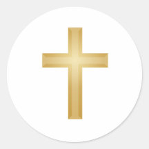 Gold Cross/Easter Stickers