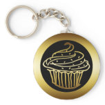 GOLD CUPCAKE keychains