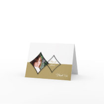 Gold Diamond Class Graduation Thank You card