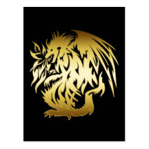 GOLD DRAGON POST CARDS