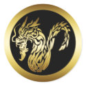 GOLD DRAGON stickers
