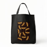 Gold Dragonflies Tote Bag